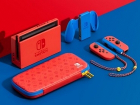 任天堂公布瑪利歐亮麗紅 X 亮麗藍的 Nintendo Switch 主機組合