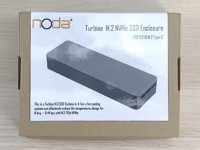 開箱 NODA Turbine 內建風扇的 SSD 外接盒