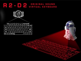 R2D2 造型投影鍵盤，不是星戰粉絲也超想要