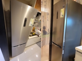 小宅廚房救星！LG極窄美型雙門冰箱GW-BF389SA