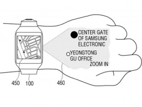 三星智慧錶新專利：在手上投射畫面玩觸控