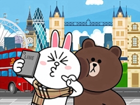 【好文要推】熊大和兔兔 Burberry in London LINE 主題免費下載 by 麥兜小米