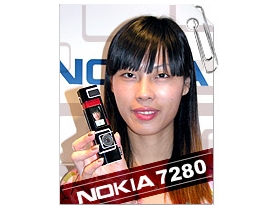 靚女最愛造型口紅機　Nokia 7280 經典亮相