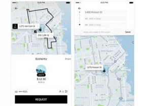 Uber 在台新增「多個停靠點」功能，讓使用者臨時增加前往地點