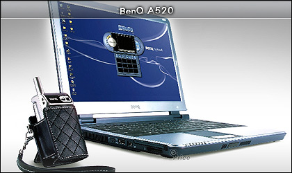 BenQ A520 菱形格紋造型　搶先秀給你看