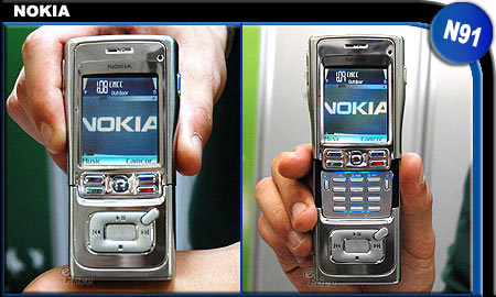 音樂手機出重拳！　Nokia N91 滑蓋配硬碟
