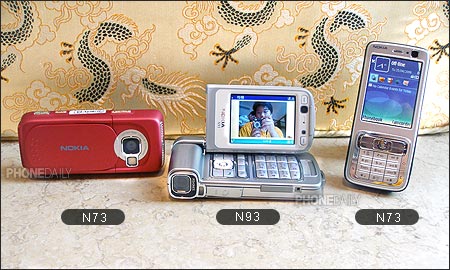 強攻數位影像　諾基亞 N93 、N73、N72 三機齊發