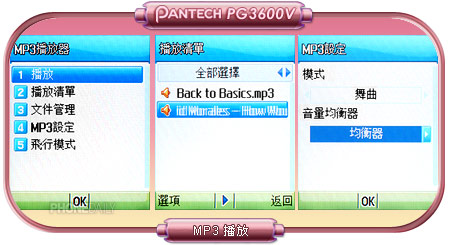 玩轉音樂！　Pantech PG3600V 影音實測