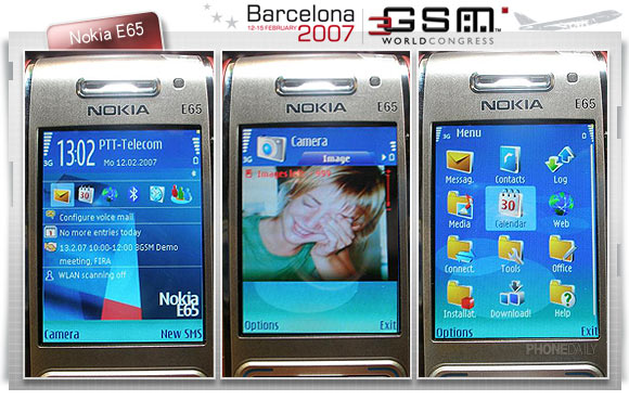 商務通話雙強　Nokia E65 中階智慧探市場