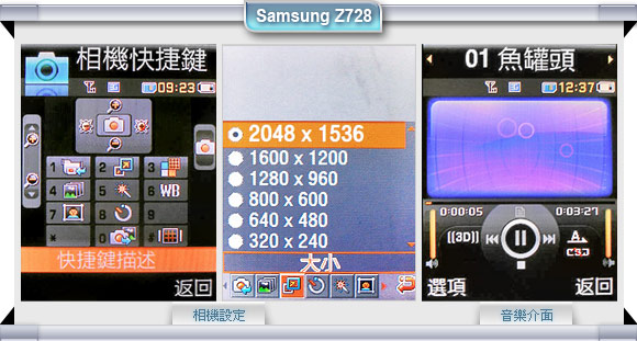 300 萬畫素近拍王　Samsung Z728 飆網神速