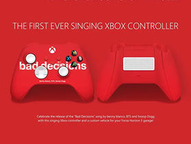 慶祝《Bad Decisions》單曲發行，微軟打造第一款內建揚聲器的 Xbox 無線控制器
