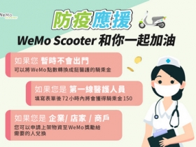 防疫同陣線！共享機車 WeMo Scooter 提供醫護人員免費騎乘金