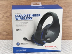 HyperX Cloud Stinger Wireless PS4無線遊戲耳機-PS4遊戲機享受無線2.4GHz電競等級無線技術與17小時不斷電戰力