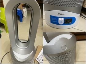 開箱dyson 涼暖空氣清淨機HP00 (銀白色)