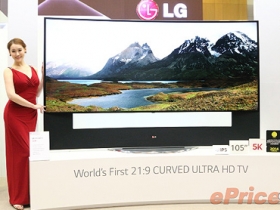 售價怒破 350 萬！LG 105 吋曲面電視韓國開賣