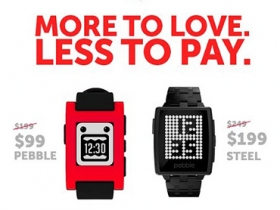 超值！Pebble 智慧錶只要 99 美元