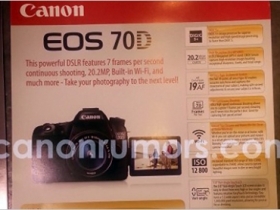 Canon EOS 70D 即將發表：2020 萬畫素、19 點對焦