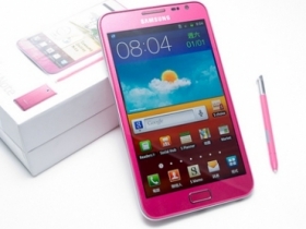 寫真：史上最有份量的粉紅手機 Galaxy Note