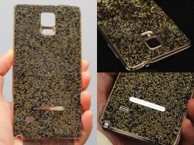 閃亮亮的精品 , SWAROVSKI(施華洛世奇) FOR NOTE4...金色閃亮開箱  