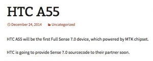 HTC A55 會是第一台搭載 Sense 7.0 介面的手機？