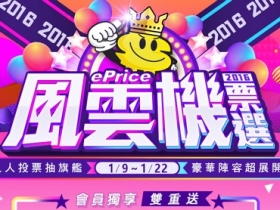 ePrice 2016「年度風雲機」網友票選結果出爐