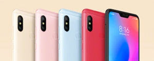 瀏海螢幕、五種配色,紅米 6 Pro 實際樣貌官方先行公布