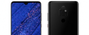 華為 Mate 20 背面相機排列與 Mate 20 Pro 不同,螢幕確定採水滴造型設計