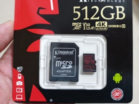 最新海量Kingston 512 GB micro sd記憶卡開箱測試分享