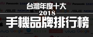 【排行榜】2018 台灣全年度十大手機品牌 排名大公開！