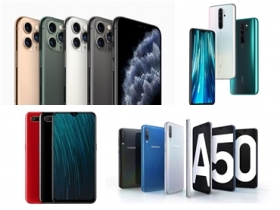 【挑機看指標】2019 年 11 月台灣銷售最好的二十款智慧型手機、手機品牌最新排名