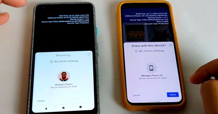 Google 打造的 Android 版「AirDrop」功能操作影片釋出