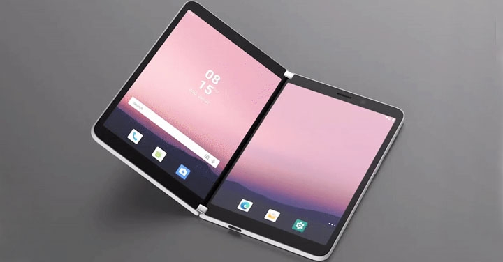 接電話前可先「偷看」，微軟 Surface Duo 雙螢幕摺疊機有設計巧思