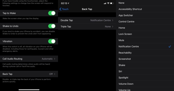 iOS 14 可以讓你在 iPhone 背面敲兩下或三下執行不同動作