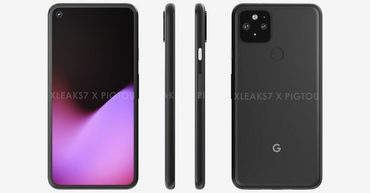 Google Pixel 5 彩現圖現身，與 Pixel 4 相差不大但少了額頭