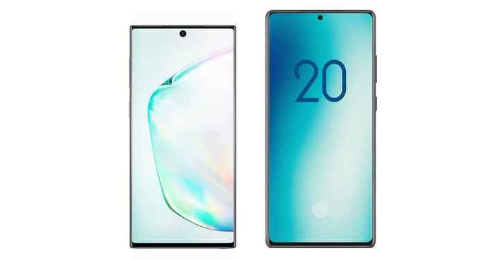 Note 20 與 Note 10 對比圖片曝光,Note 20 尺寸明顯更大