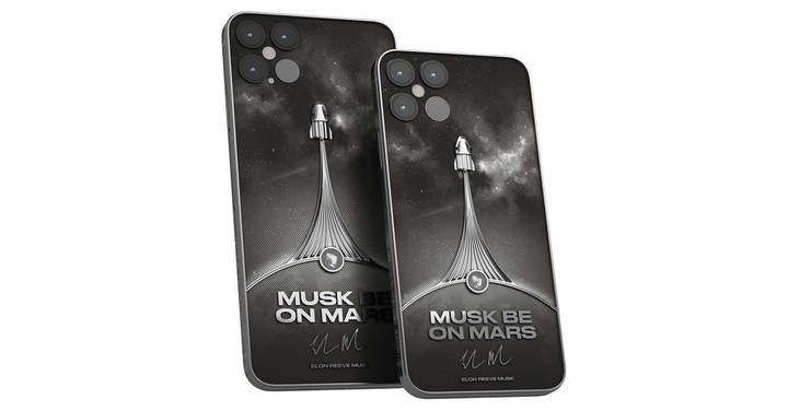 Caviar 打造內嵌 SpaceX 火箭碎片的「Musk Be On Mars」奢華 iPhone 12 手機