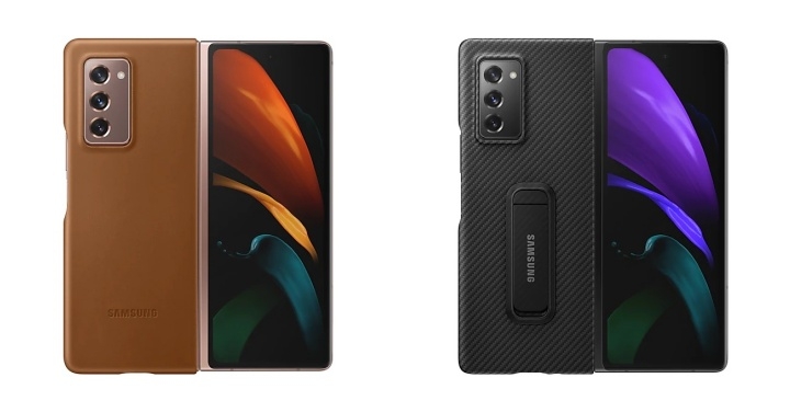 Galaxy Z Fold 2 三星原廠保護殼圖片亮相,僅有背面、還有立架款