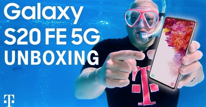 S20 FE 非典型開箱 T-Mobile 水下開箱影片搏眼球