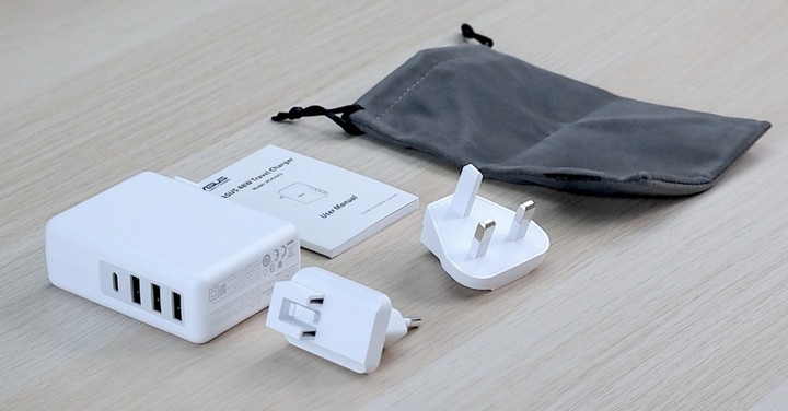 純白 ASUS Travel Charger 48W 4Port 旅充開箱