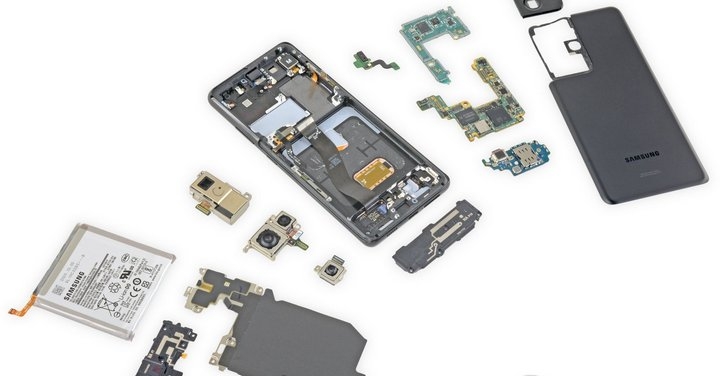 S21 Ultra 被 iFixit 拆解，一樣難修理但看得見改進