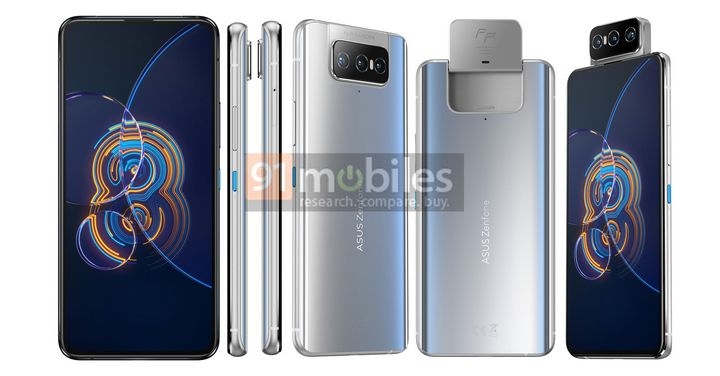 ASUS ZenFone 8、ZenFone 8 Flip 彩現圖、規格現身