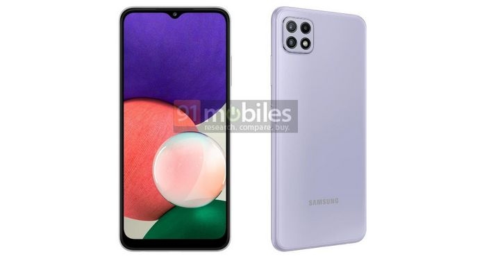 三星 Galaxy A22 5G / 4G 產品圖片、規格流出