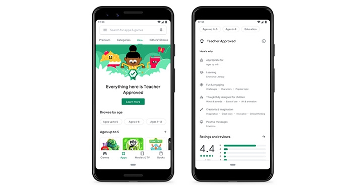Google Play 推出全新兒童分頁，幫助家長選擇兒童應用程式