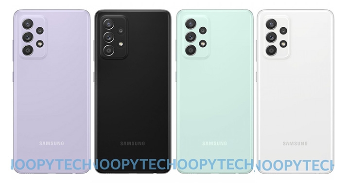 三星 Galaxy A52s 5G 彩現圖曝光，外型不變但有新色