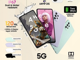 三星 Galaxy A52s 5G 英國正式發表，處理器升級九月開賣