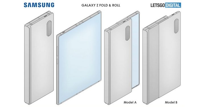 三星新設計專利　將摺疊螢幕與卷軸螢幕合而為一