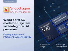 Qualcomm新一代Snapdragon X70 5G連網數據晶片最高傳輸速度可達8.3Gbps