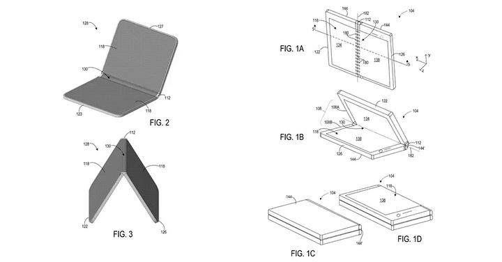 微軟申請了內外都可翻的摺疊手機設計專利