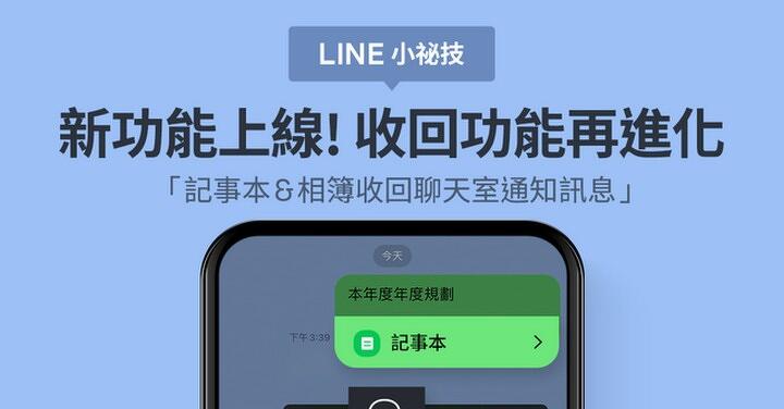 傳錯照片免驚  LINE 新收回功能幫助你