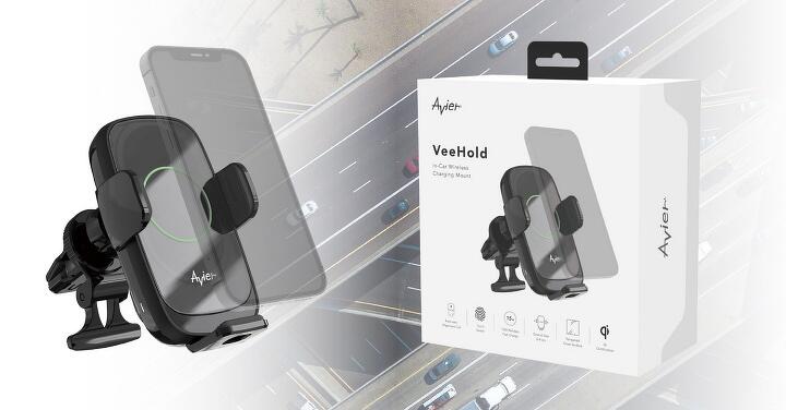 Avier 推出 VeeHold 主動式線圈對位車用充電支架